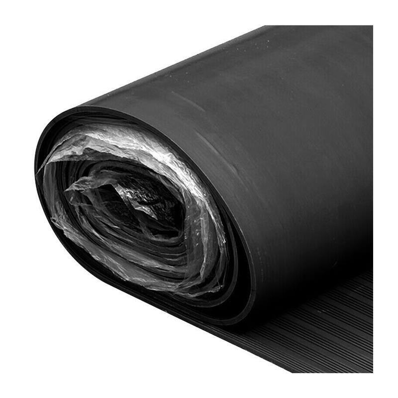 中科港10kv绝缘l胶垫5mm黑色条纹防滑配电室高压橡胶板胶皮毯电房