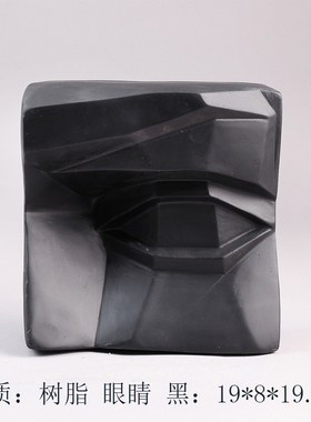 欧式抽象嘴巴眼睛几何切面摆件插花F器现代样板房创意五官软装饰