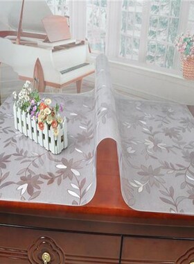 8E7Q65cm宽PVC塑料茶w几垫水晶板软玻璃欧式客厅电视柜家用防水餐