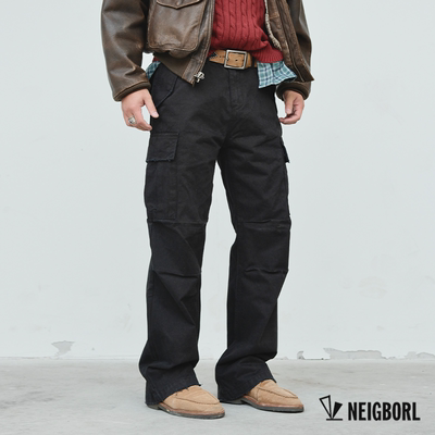复古耐磨水洗重磅直筒古着工装裤