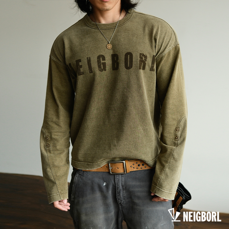 美式复古潮流做旧休闲宽松卫衣