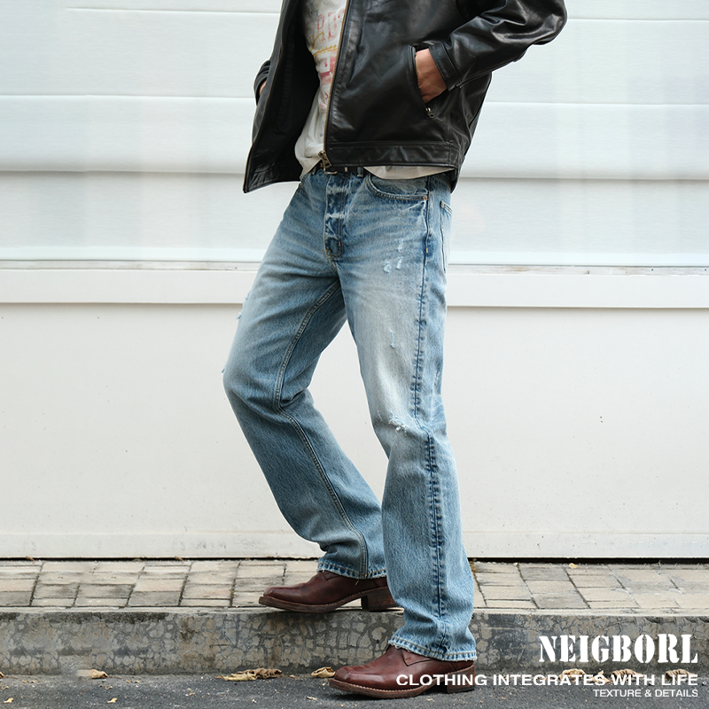 【旅行者1号】NEIGBORL钊叔制潮流简约13.5盎司重磅百搭牛仔裤,男装,牛仔裤,淘宝优惠券,粉丝福利购,淘宝优惠卷