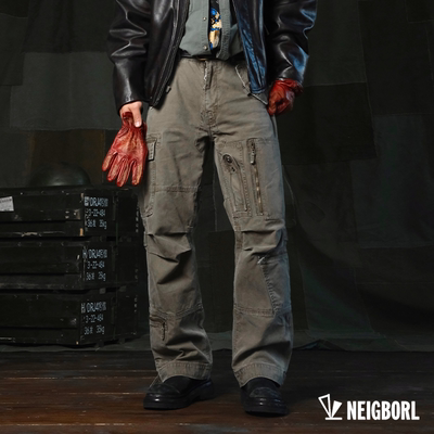 美式潮流多口袋重工水洗工装裤