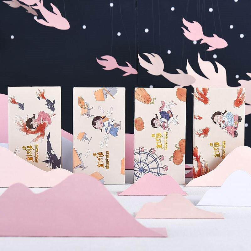 麻球童话镇礼盒n次贴卡通可爱便利贴女生备忘学生留言条