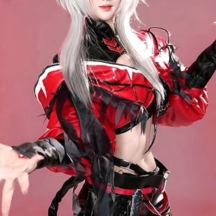 麦晓雯cos三角洲行动联动明日方舟红皮维什戴尔cosplay服装