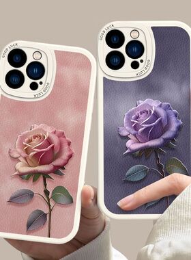 迷雾玫瑰适用华为荣耀90p/80/70/9x软v40/play手机壳Pro保护套V30新款se防摔畅玩x40i全包honor青春magic男女