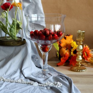 网红超大号玻璃红酒l高脚杯啤酒鸡尾酒马提尼杯KTV酒吧果盘英雄杯