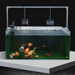 2020新款 隐藏电线鱼缸灯支架专业水F草爆藻灯吊架铝合金圆缸灯支