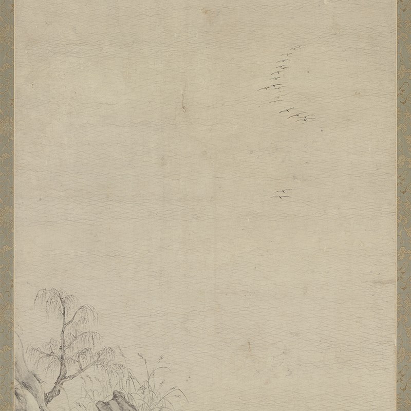 1:1明 文伯仁 四万山水图万顷B晴波万竿烟雨万壑松风万山飞雪复制