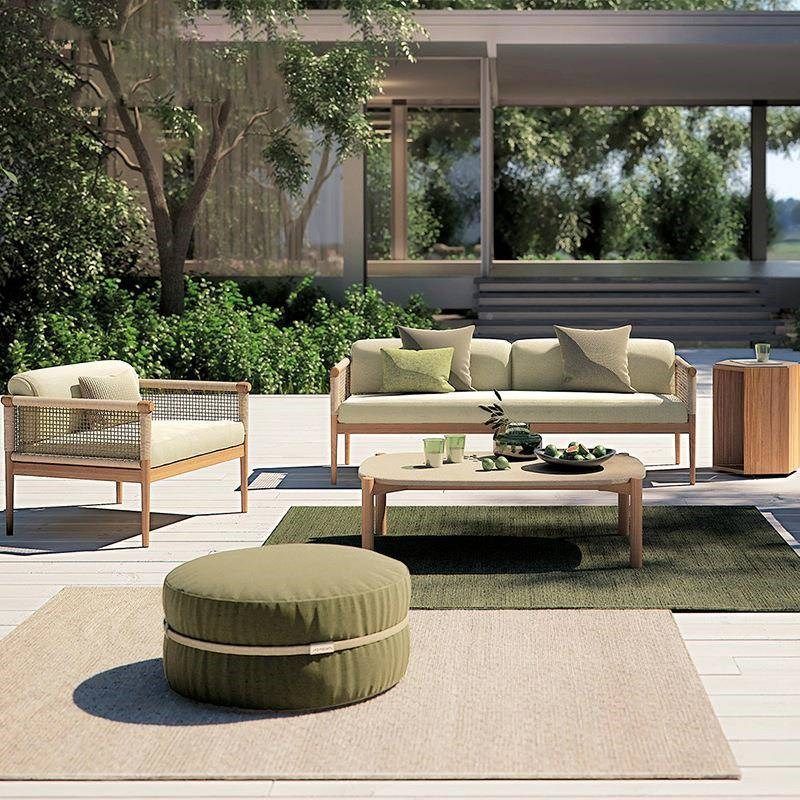 定外制户外沙发室庭院休闲藤家具腐木花防K园柚木莱西阳台酒店柚