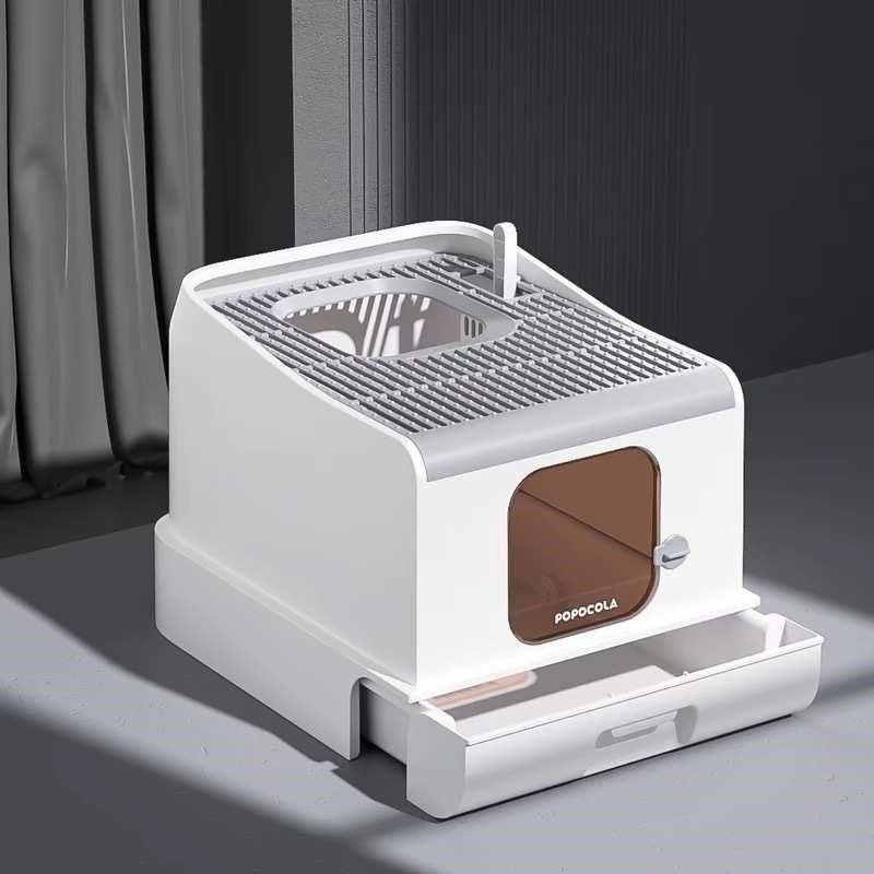 新款全封闭猫砂盆超大号抽屉顶入猫咪厕J所前入顶出防外溅食盆除,宠物/宠物食品及用品,猫砂盆/猫厕所,淘宝优惠券,粉丝福利购,淘宝优惠卷