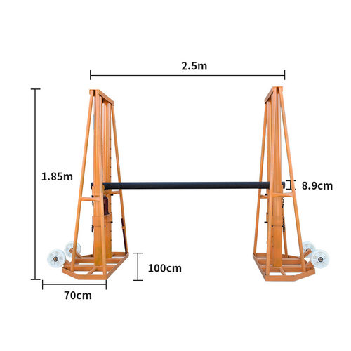 电缆放线支架 3t5t8Ts10吨 液压电力门式线盘电缆光缆螺旋放线架