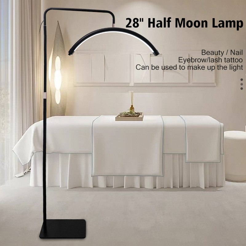 新款美容院落地美甲纹眉纹身护眼LED照明Q灯45W半月美容灯