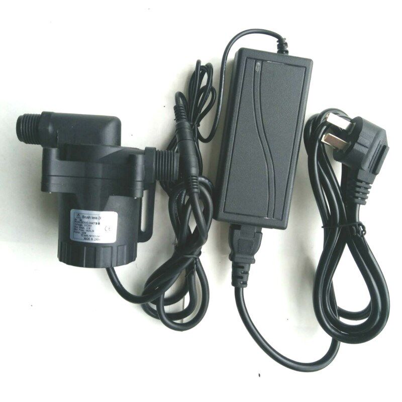 新款小型24V喷泉热水器全自B动增压水冷循环直流无刷潜水泵缺