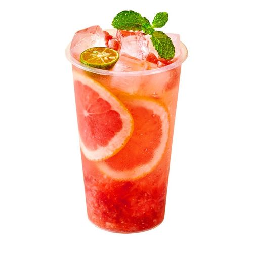 一次性奶茶杯商用90口径透明磨砂加厚果汁杯带盖饮品注塑X杯印log