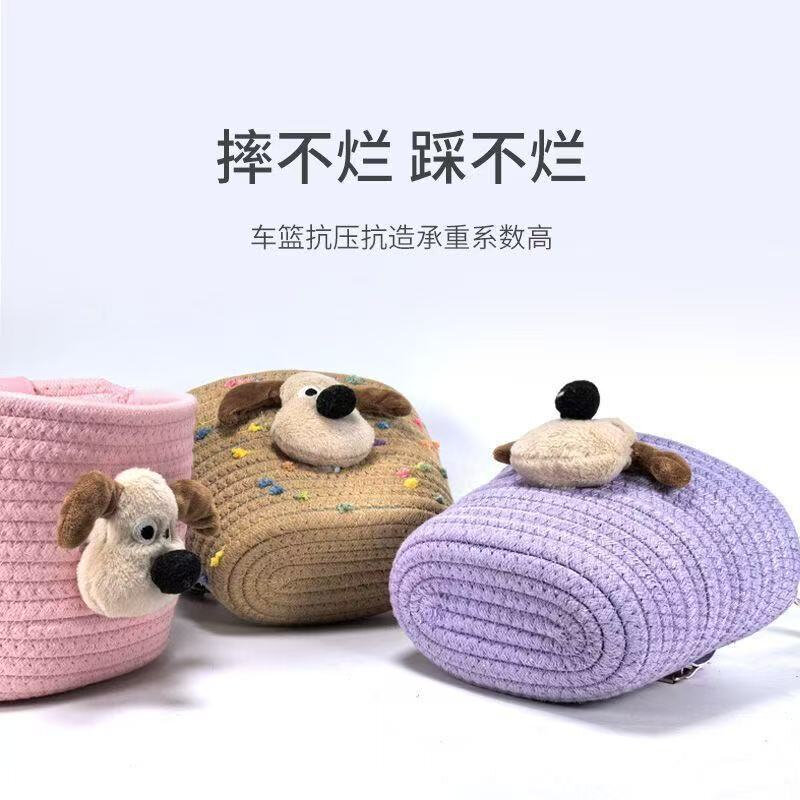 电瓶车前置多功能挂兜儿童车筐挂包电动车出行杂物便携收纳置物篮