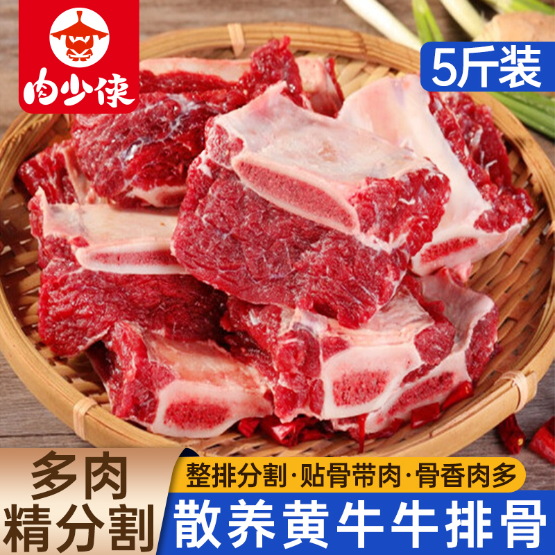 牛排骨5斤新鲜牛腩带肉整根