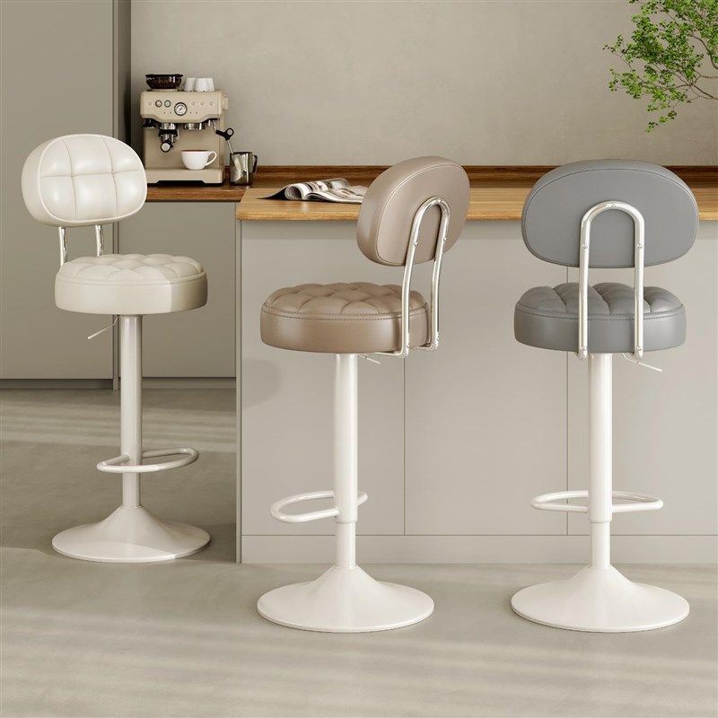 吧台椅高脚凳可升降旋转吧台凳子家用酒吧椅收银柜台Y圆凳靠背转,商业/办公家具,酒吧椅,淘宝优惠券,粉丝福利购,淘宝优惠卷