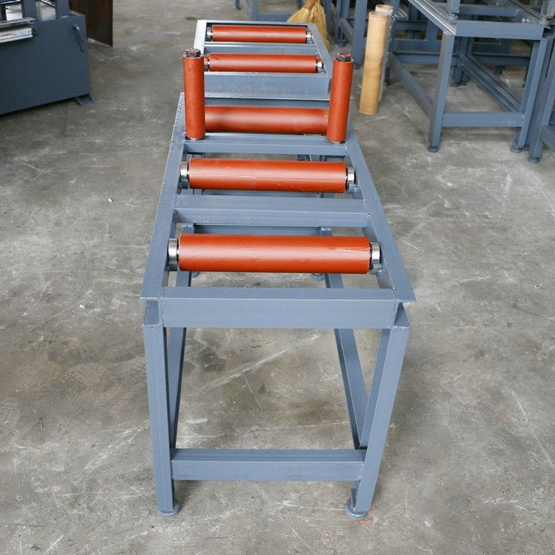 金属数控带锯床送料架辊轮托料架子滚筒送料架钢S筋锯床上料架托