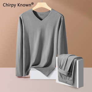 Chirpy Known德绒秋衣秋裤男女士保暖内衣套装秋冬季加厚款打底衣
