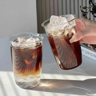 20室24高玻颜值公璃杯家水喝水高级感咖啡杯 用ins办风杯子女新款