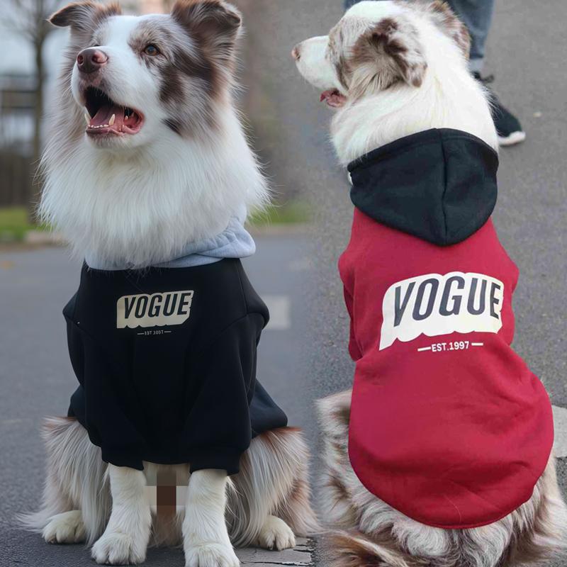 狗狗衣服秋冬款小中大型犬宠物衣服连帽金毛拉布拉多边牧保暖卫衣