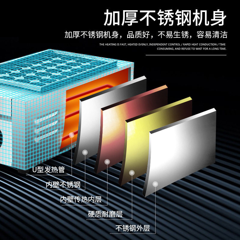 旭茂BS-56Bl双板电热章鱼丸炉章鱼丸机小丸子机休闲设备