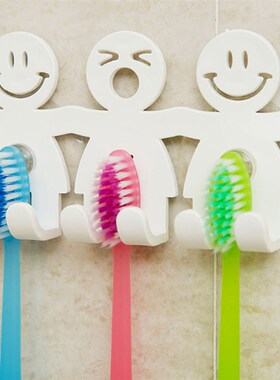 5 Position Tooth Brush Holder Suction Hooks Bathroom ZSets C