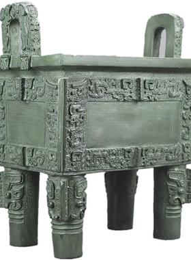 现货速发l司客戊鼎摆件鼎礼盛千秋工艺品招财大方鼎办Z公室厅母装