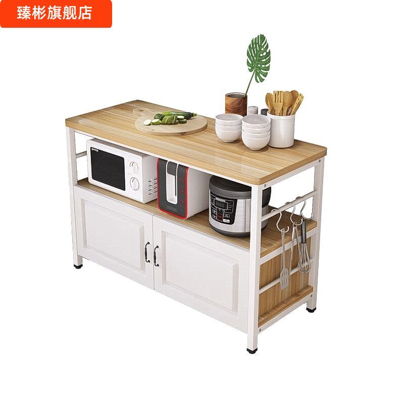 厨房桌子做饭炒菜灶台桌备菜桌可移动切H菜台橱柜厨房放米面储物