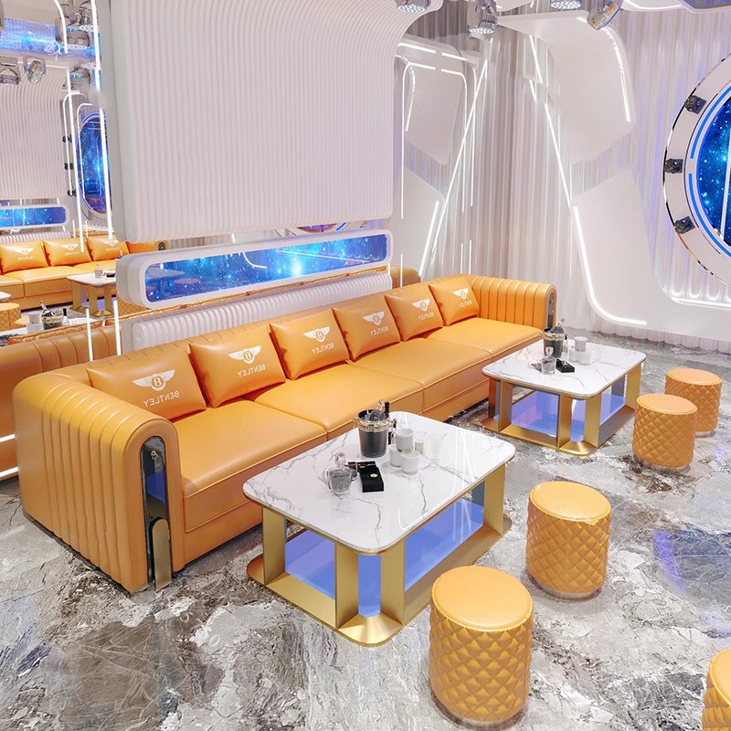 高级家庭KTV酒吧沙发包厢转角沙发H卡拉OK卡座茶几清吧小酒馆