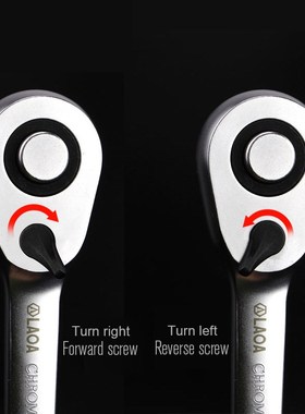 LAOA 36 Teeth Ratchet Socket WCrench High Torque Cr V Steel