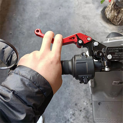 麦铃电动车Gf30S丽凌v12UT1 UTX改装牛角左右刹车手柄刹把拉杆配