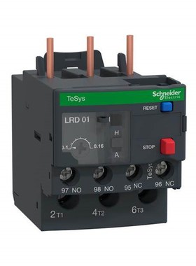 LRD01C 0.1-0.16A施耐x德TeSysD标准型热过载继电器电热式热继电