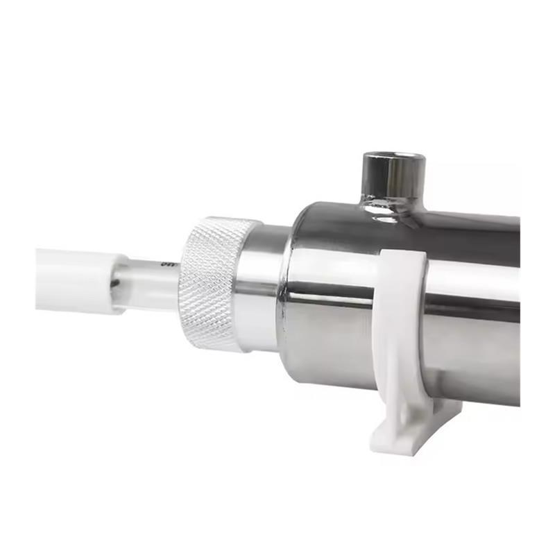 55W现货供应12GPM水处理过流式F不锈钢UV消毒器管道式紫外线杀