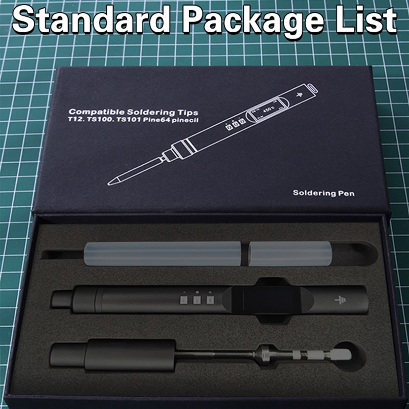 松果烙铁PTS200智m能烙铁金属外壳PD3.0带休眠通用T12TS100烙铁头