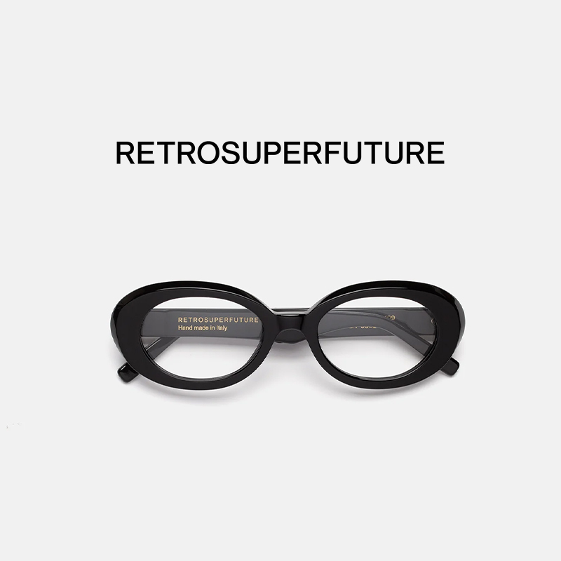 RETROSUPERFUTURE小众黑色眼镜框板材平光镜 RSF光学镜NUMERO 109