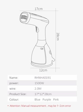Gart Steameris Clothes New Mini Steam Iron Handheld dry Clea