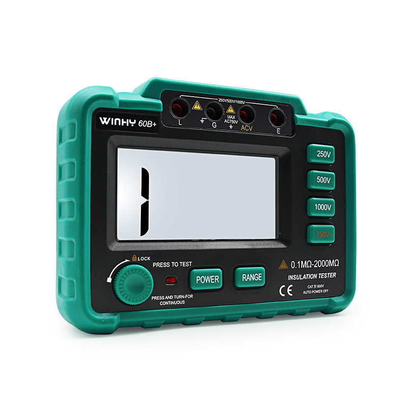 汉研VC60B+D+数n字高压兆欧表1000V/2500V绝缘电阻测试仪 摇表