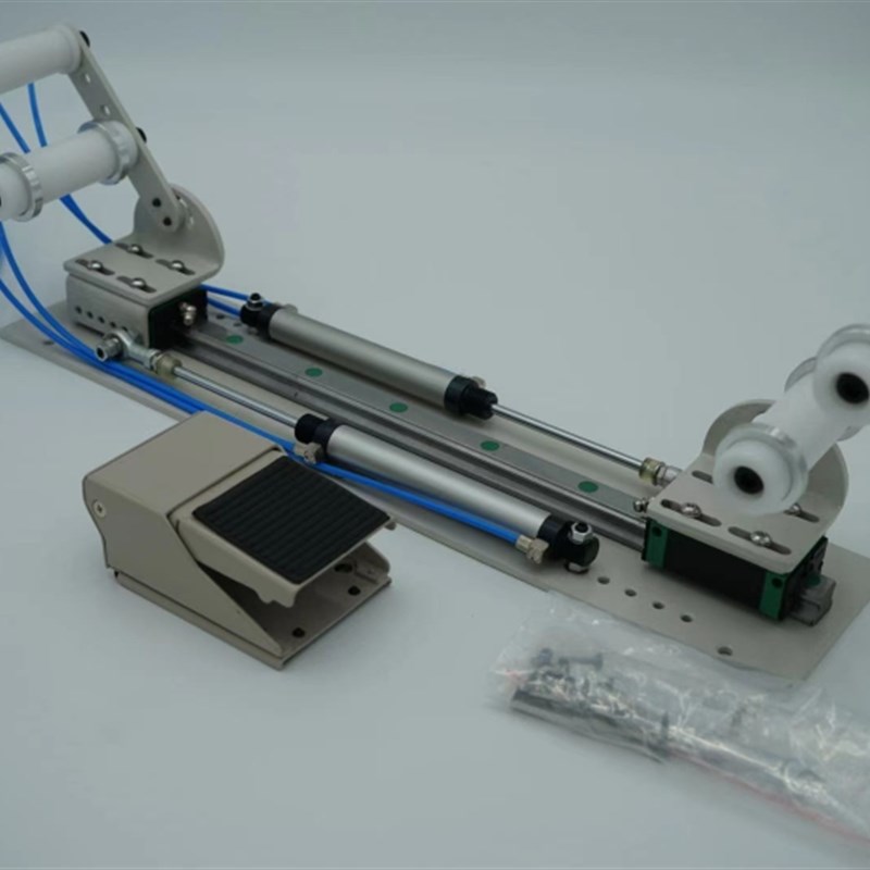 新款气动啤呤架 脚踏伸缩 拉腰机 橡筋撑开架 平车自动.感应橡筋