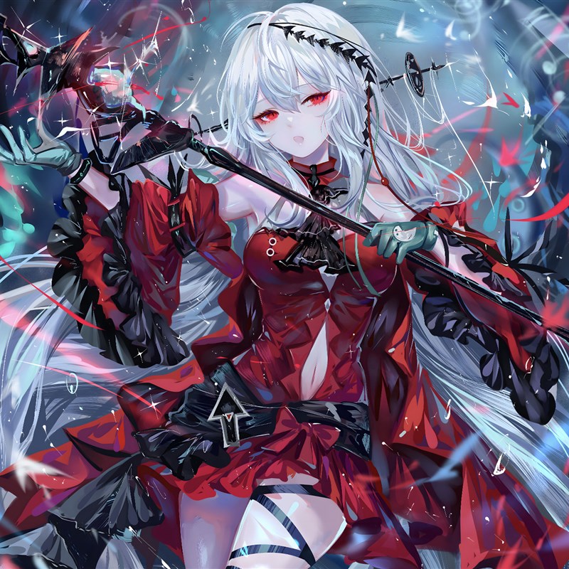 《浊心斯卡蒂》明日方舟斯卡蒂红蒂动漫W二次元装饰画