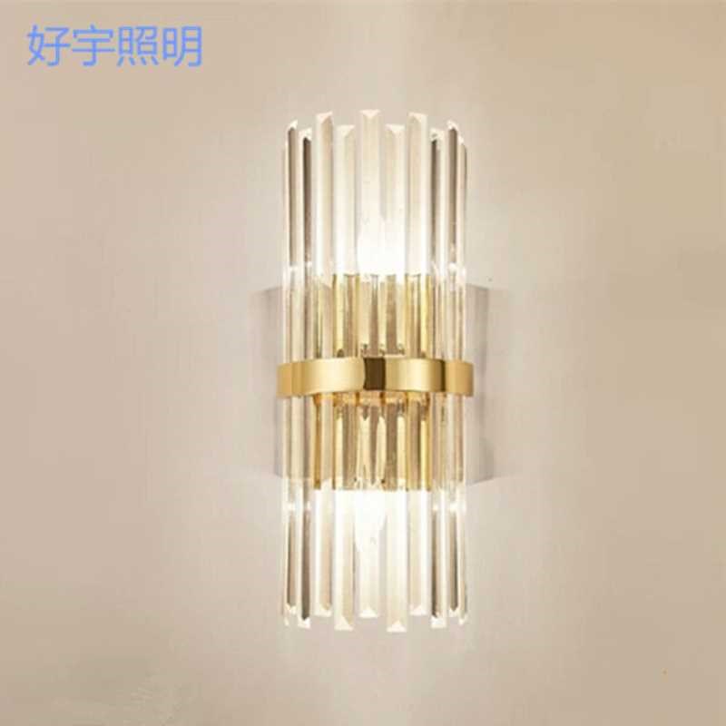 现代简约壁灯创意时尚卧室床头水晶灯 设计师氛围感leXd墙壁装饰