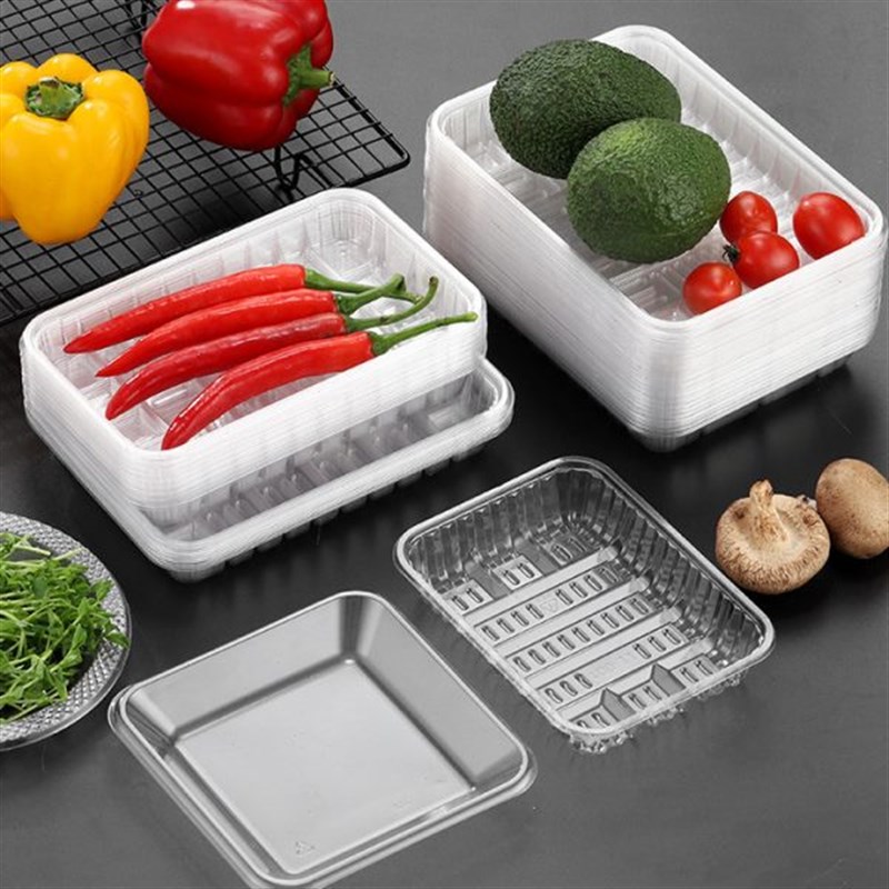 1912果盘透明塑料水果打包盒x 超市一次性pet生鲜托盘吸塑内托包