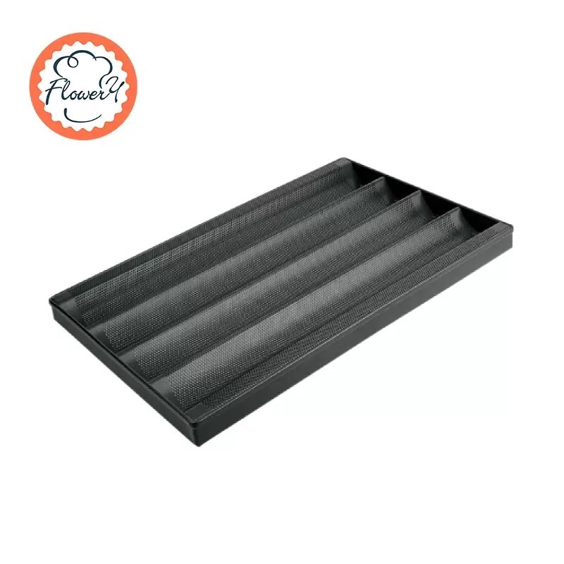 风和日丽3槽4槽5槽法棍面包模具不沾 法式波浪R烤盘长棍条烘焙商