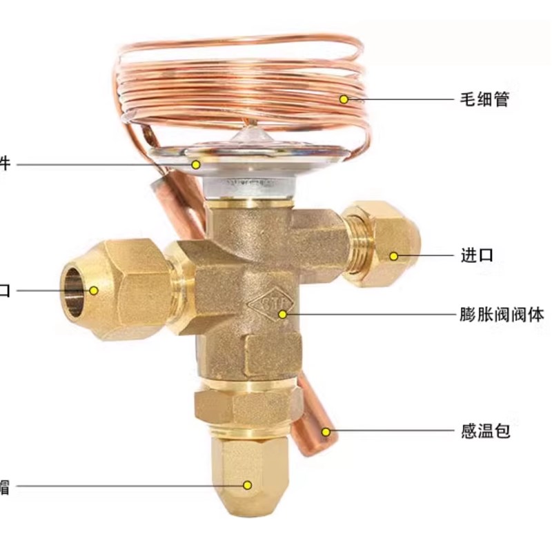 STF上恒膨胀阀NRFE-10HW12D16螺口外平衡空调冷库热力膨胀