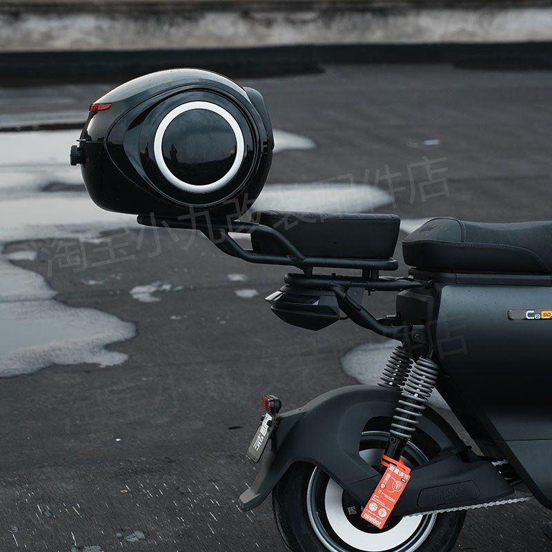 适配九/号CZ90电动车尾箱架置物货架H延长架加厚坐垫后备箱改装件