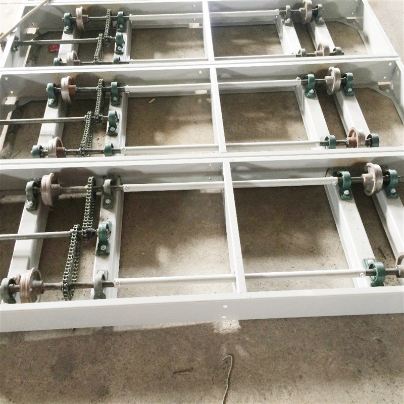 定制移动文件柜h底部机架密集书架机箱存储货架传动装置手摇文件