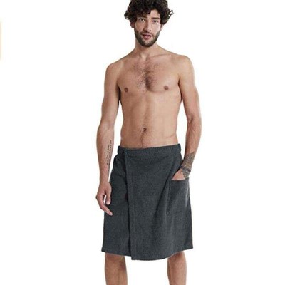 Men&ampamp#39s soft towel comzfortable bath wearable bathrob
