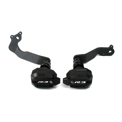 适用山叶YZF R3 R25 19-23年改装引擎防摔球车身Y保护杠防摔胶