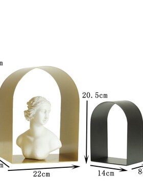 简约现代a欧式拱门金属摆件家居样板房售楼处装饰品办公室桌面摆